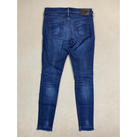 True Religion Jeans Womens 25 Blue Casey Low Rise Super Skinny Denim - Picture 12 of 13